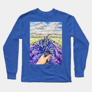 Lavender field Long Sleeve T-Shirt